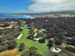 Cypress Point 18th Aerial Drone